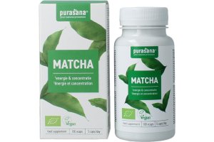 Purasana Matcha vegan capsules Bio