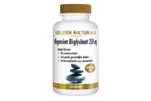 Golden Naturals Magnesium Bisglycinaat 250mg 180 vegacapsules