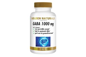 Golden Naturals GABA 1000mg vegan 60 tabletten