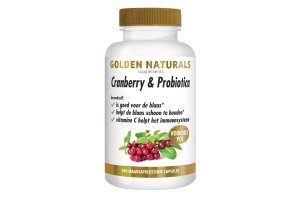 Golden Naturals Cranberry & Probiotica Maagsapresistent