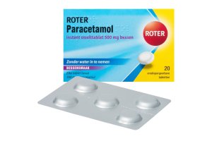 Roter Paracetamol 500 mg Smelttablet Bessen