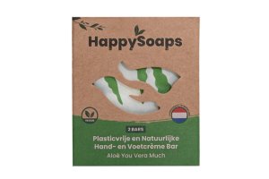 HappySoaps Hand- en Voetcrème Bar Aloë Vera