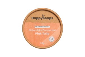 HappySoaps Natuurlijke Deodorant Pink Tulip Zonder Baking Soda