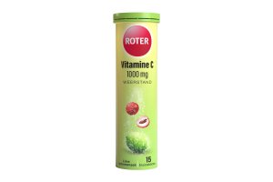 Roter Vitamine C 1000 mg Lime-Lychee bruistabletten