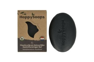 HappySoaps Gezichtsreiniger Bar Houtskool en Eucalyptus