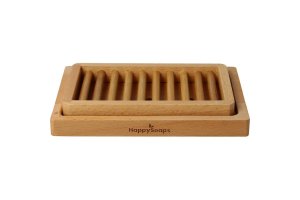 HappySoaps Houten Uitlekbakje Voor Afwaszeep
