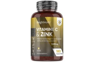 WeightWorld Vitamine C & Zink 1000 mg + 10 mg