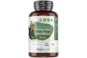 WeightWorld Chlorella Spirulina 1500 mg 180 Capsules