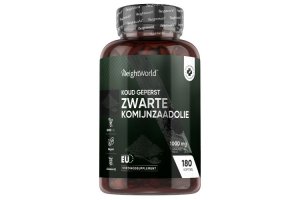 WeightWorld Zwarte komijn olie 1000 mg 180 softgels