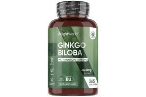 WeightWorld Ginkgo Biloba 6600 mg 365 Tabletten