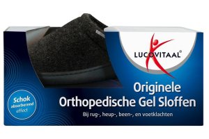 Lucovitaal Orthopedische Gel Sloffen Zwart Maat 38-39