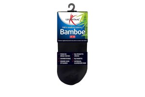 Lucovitaal Bamboe Enkelsok Zwart Maat 43-46