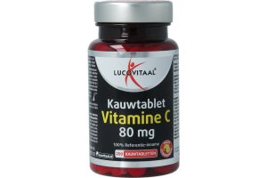 Lucovitaal Vitamine C 80 mg Kauwtablet Citroen