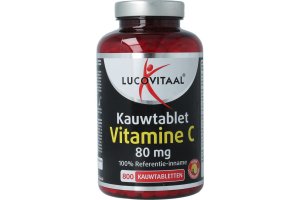 Lucovitaal Vitamine C 80 mg Kauwtablet Citroen