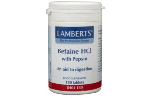 Lamberts Betaine HCL 324mg/Pepsine 5mg