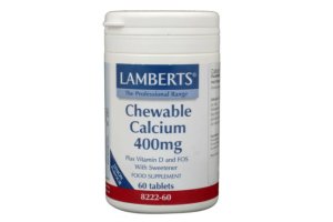 Lamberts Calcium 400 mg kauwtabletten met Vitamine D en Fos 60 stuks
