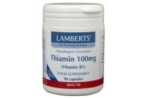Lamberts Vitamine B1 100mg (thiamine) vegan capsules