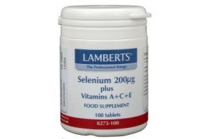 Lamberts Selenium 200mcg met vitamine A C E