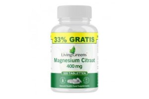 Livinggreens Magnesium citraat 400mg voordeelverpakking