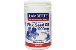 Lamberts Lijnzaadolie 1000 mg vegacapsules