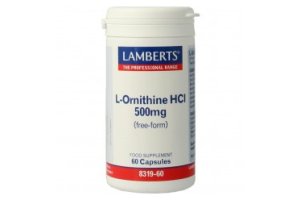 Lamberts L-Ornithine 500 mg 60 vegan capsules