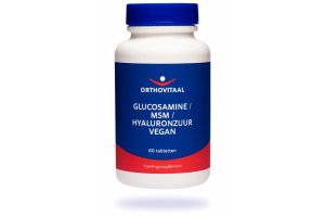 Orthovitaal Glucosamine/MSM/Hyaluronzuur vegan tabletten