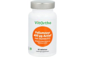 VitOrtho Foliumzuur 400 mcg met Vitamine B12